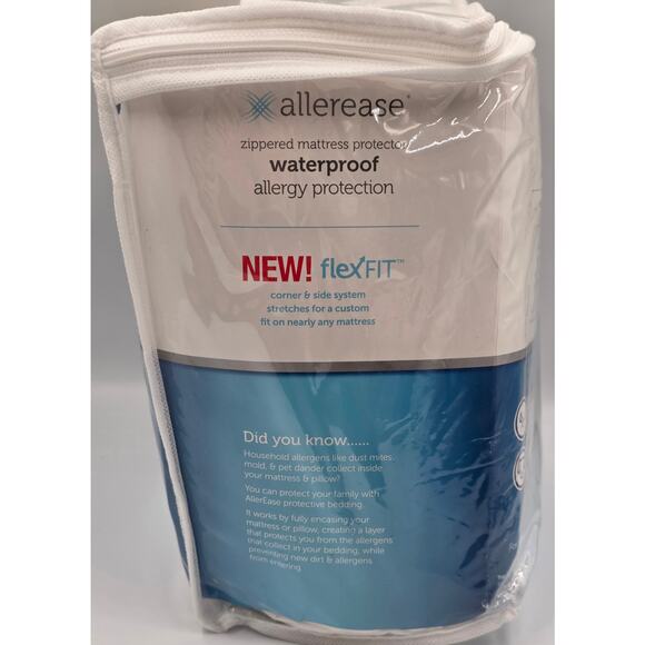 Allerease Zipper Mattress Protector Waterproof Allergy Protection King 14" Deep - Picture 2 of 8